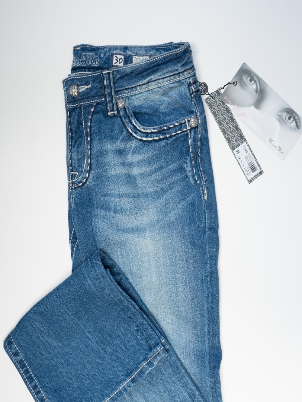 Miss Me Med Wash Bootcut Jeans NWT